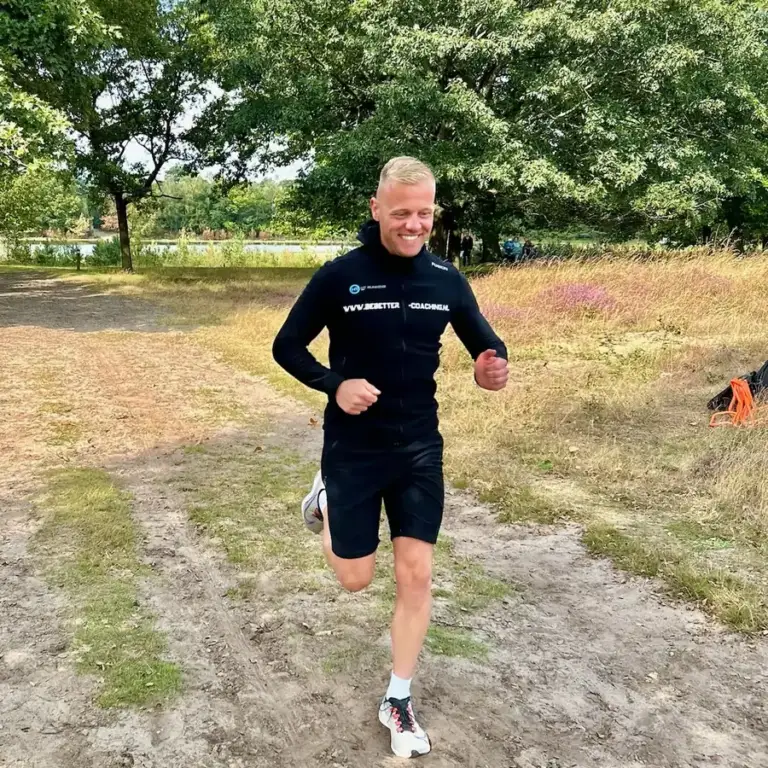 Jip van Lent tijdens een duurloop
